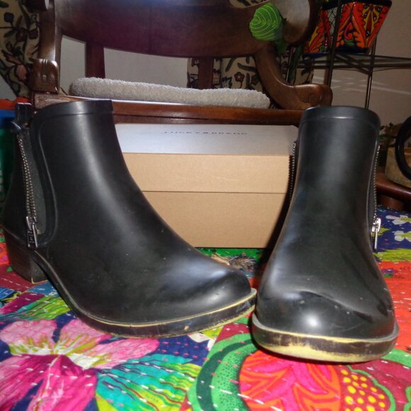 Rain Boots Booties Basel Lucky Brand size 8 - Picture 4 of 5